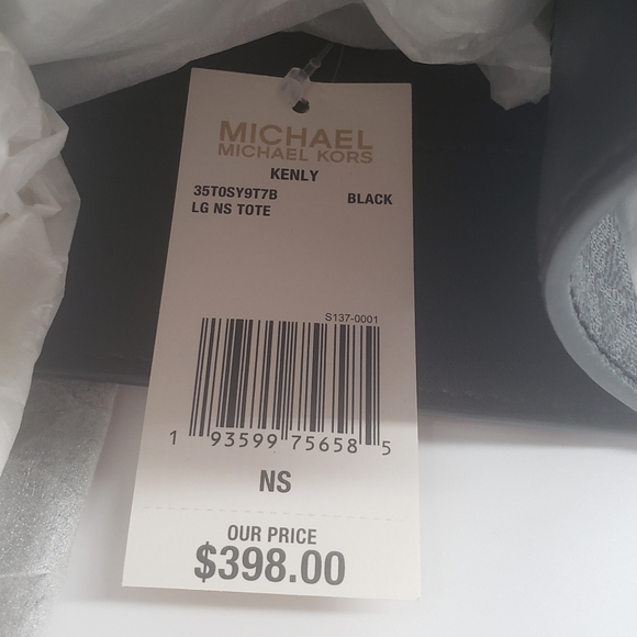 💰sold💰 Michael Kors Kenley Tote, black, NWT - Picture 7 of 11